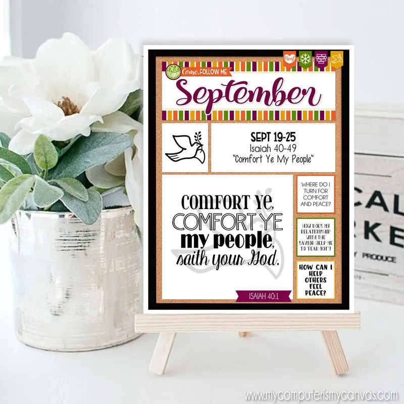 2022 CFM Old Testament "FAUX" Bulletin Board Sheets {SEPTEMBER} PRINTABLE