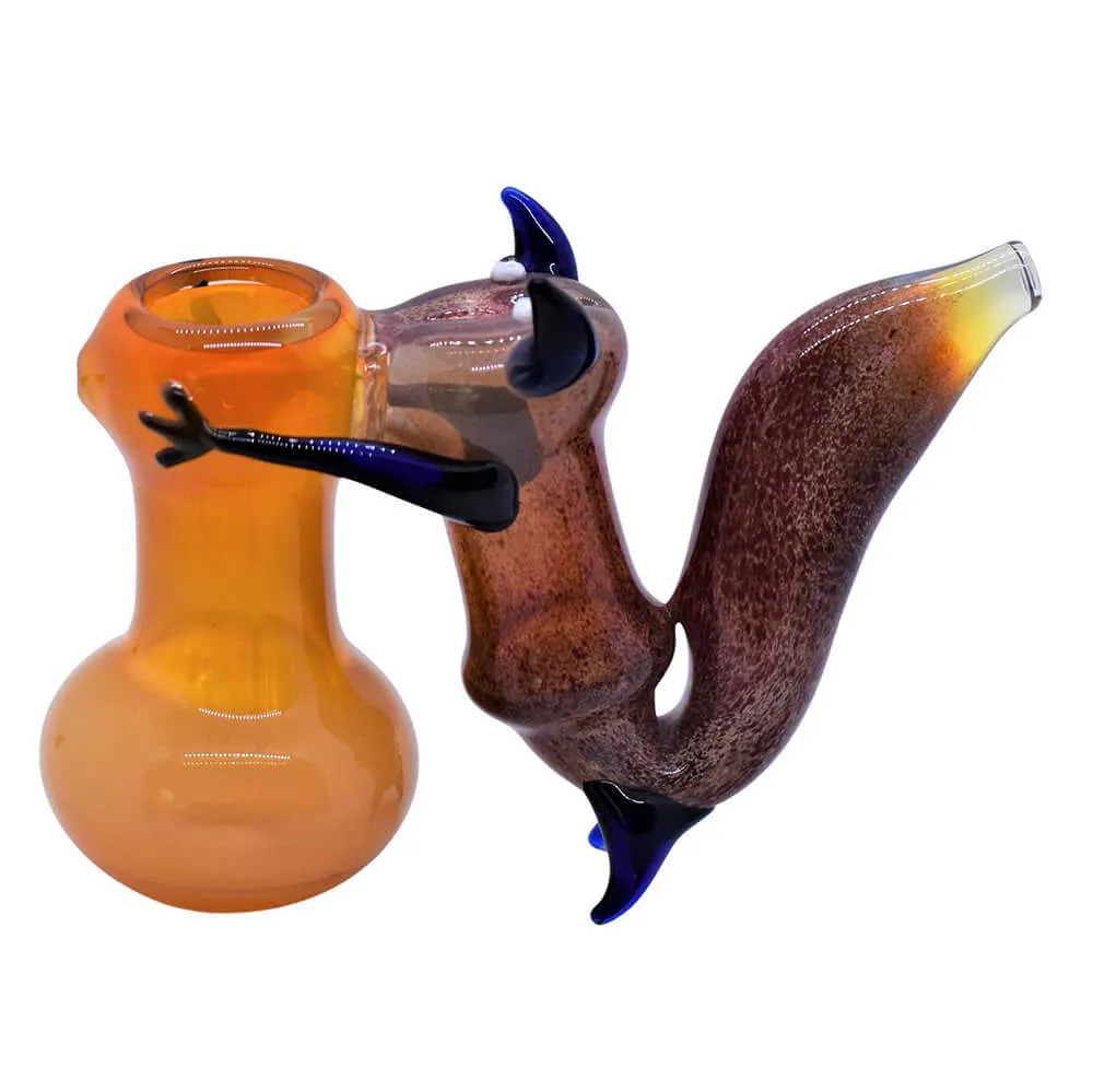 4" Premium Holding Squirrel Design Water Bubbler