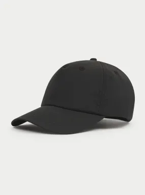 5 PANEL NYLON CAP - BLACK