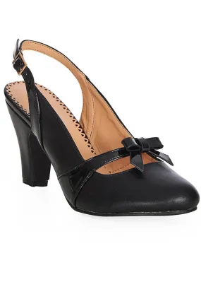 Banned Christy 50's Slingback Pumps Black