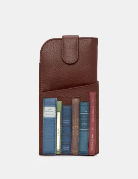 Bookworm Brown Leather Chilton Glasses Case