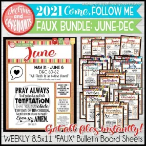 CFM D&C FAUX ONLY Sheets {JUNE-DEC 2021} Discounted Bundle PRINTABLE