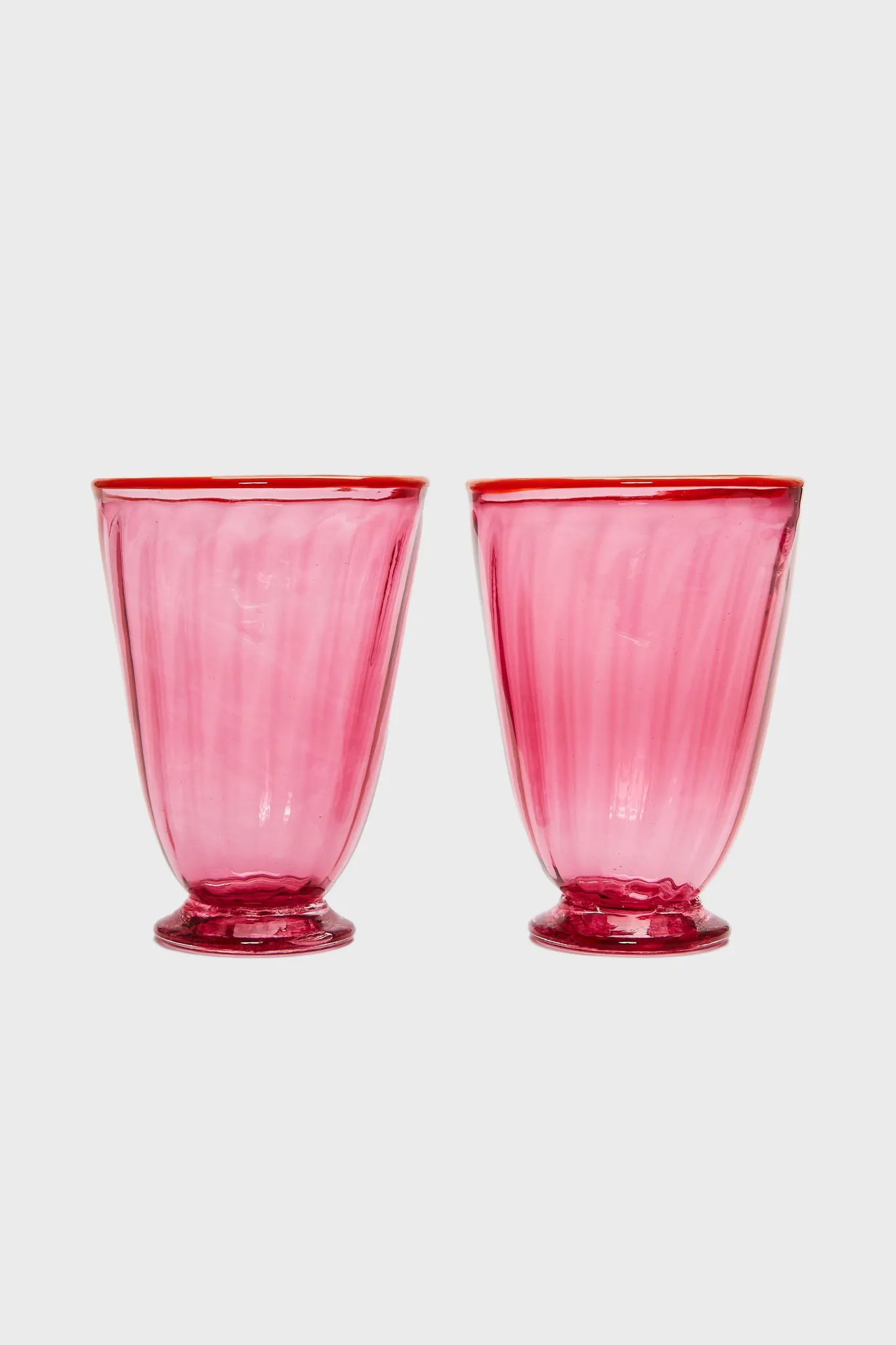 Fuchsia Rainbow Glasses Set of 2