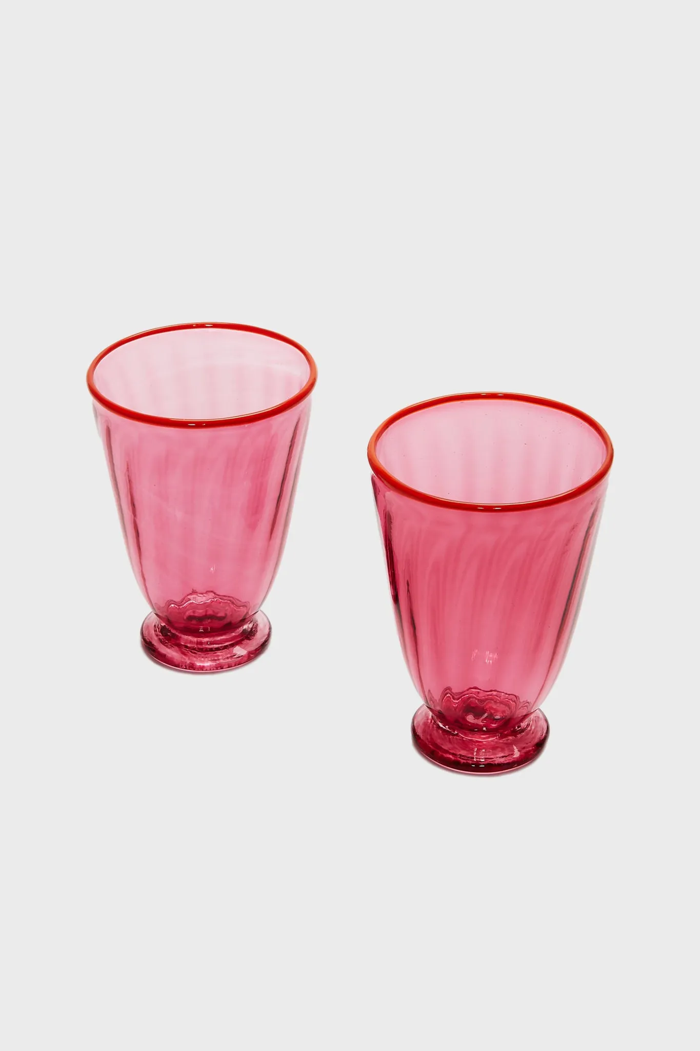 Fuchsia Rainbow Glasses Set of 2