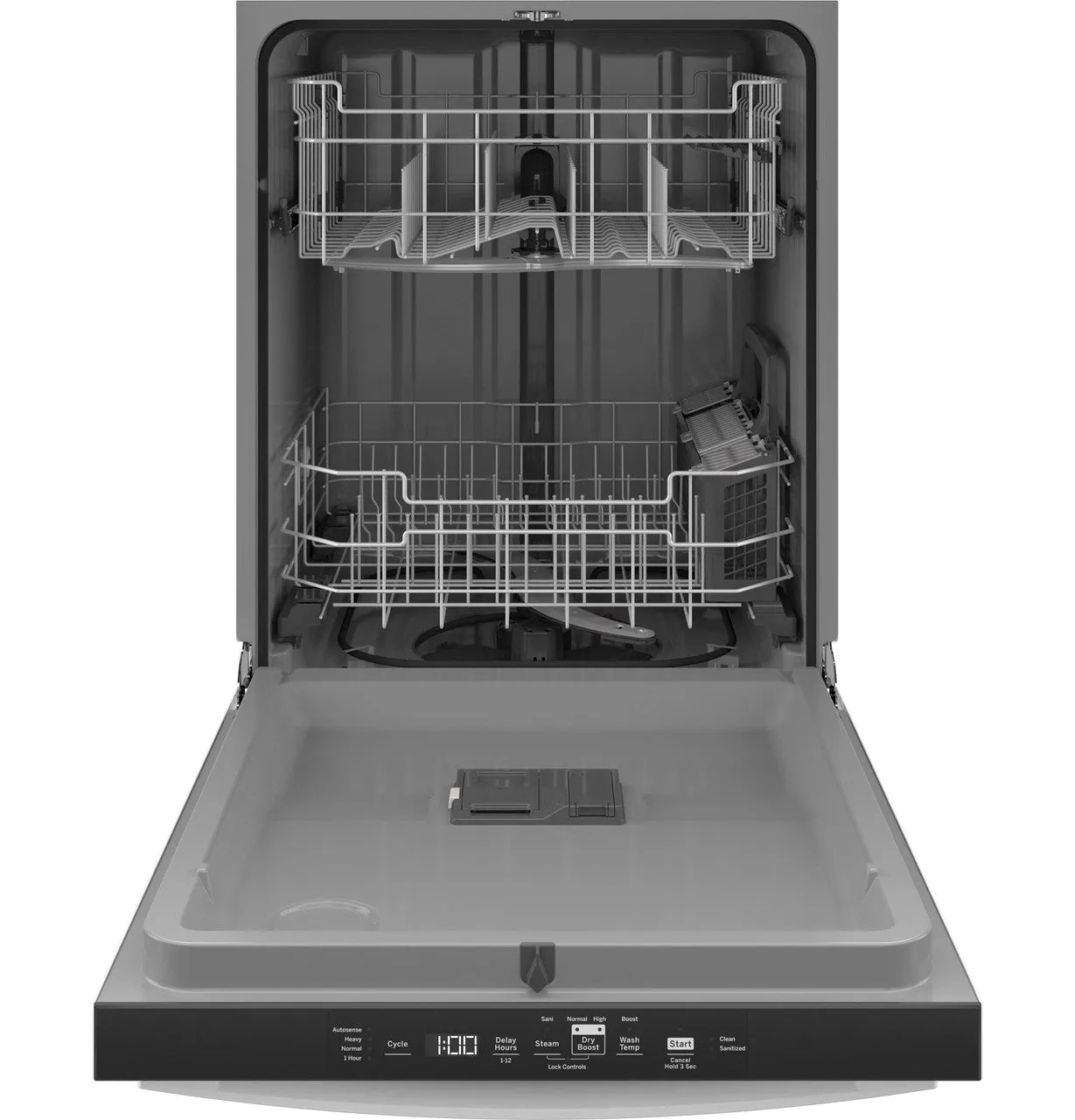 GE Top Control with Plastic Interior Dishwasher with Sanitize Cycle & Dry Boost