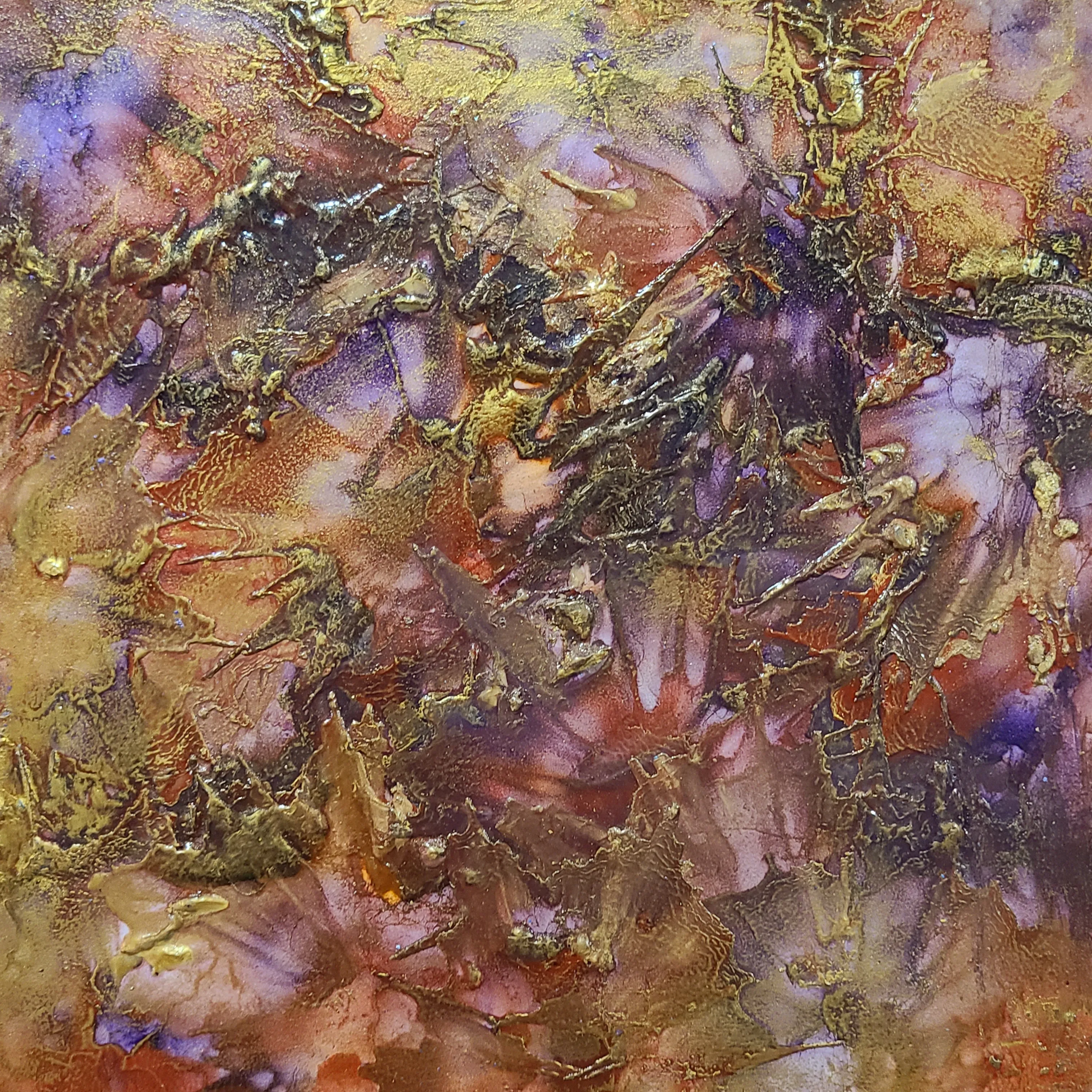 Indian Summer Encaustic Painting - 2023 Petite Treasures Series