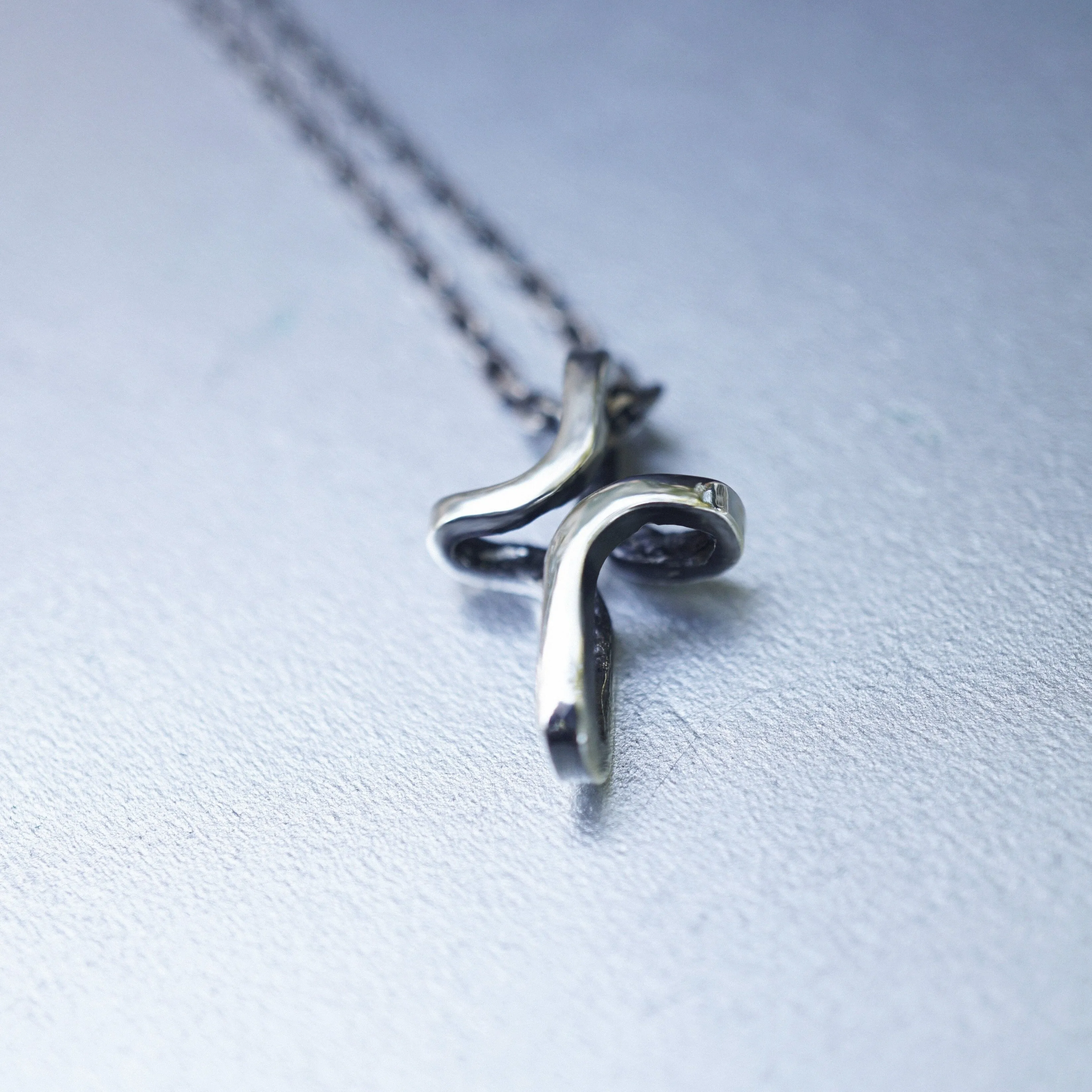 INFINITY | mens silver cross necklace