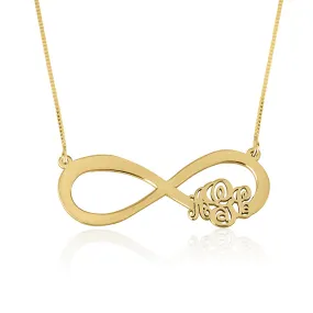 Infinity Monogram Necklace