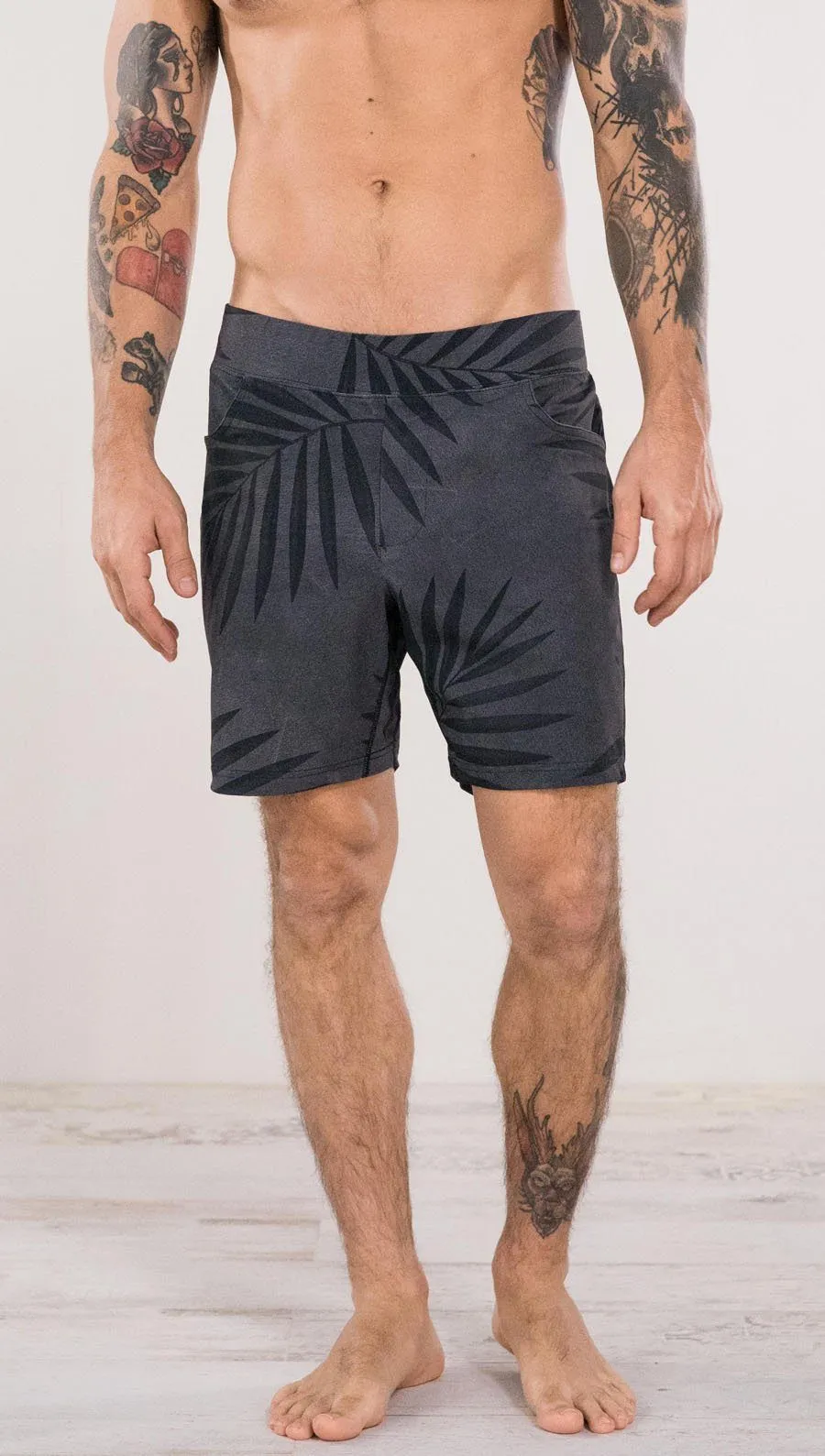 Men's - Gray Palms Shorts 7" Inseam