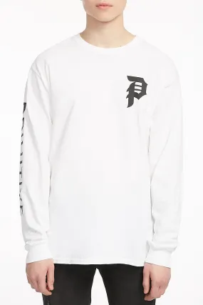 Primitive Guys White Bloom Long Sleeve Graphic Tee