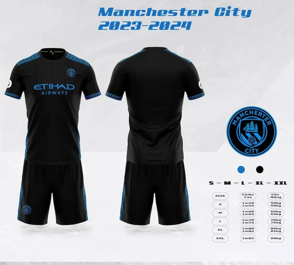 Quần áo bóng đá MC Manchester City Sao Việt 2023-24