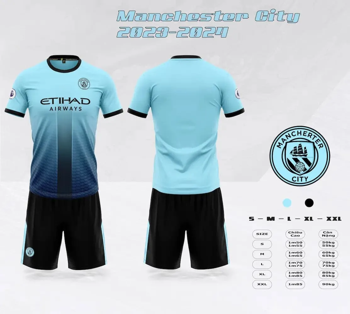 Quần áo bóng đá MC Manchester City Sao Việt 2023-24