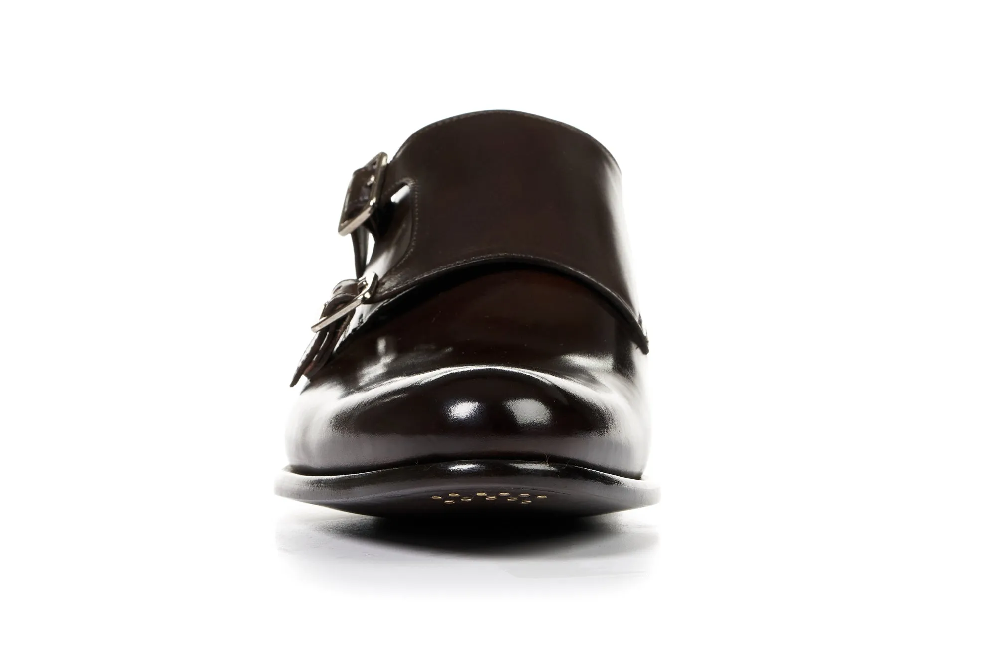 The Poitier Double Monk Strap - Chocolate