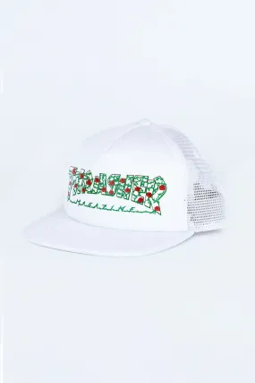 Thrasher Guys Roses White Mesh Cap