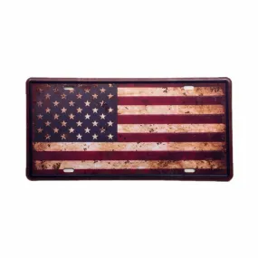 United States of America Tin Metal Decorative License Plate