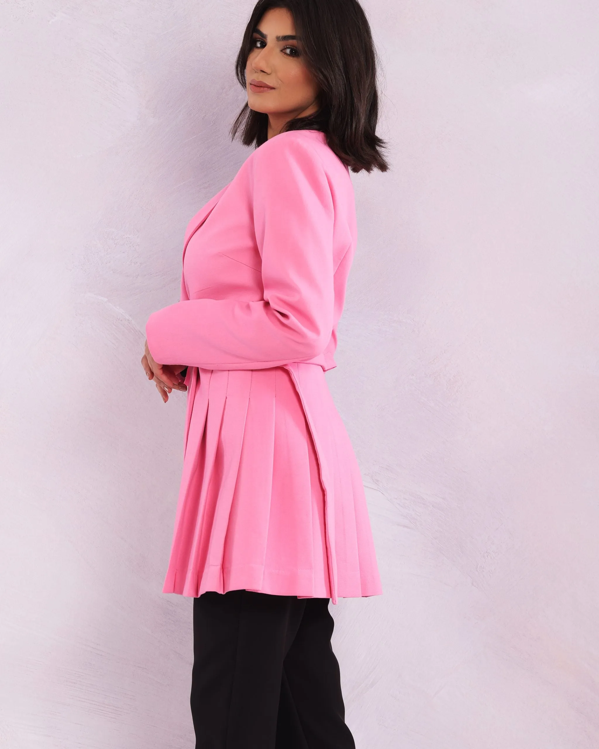 Veste Plissée Rose