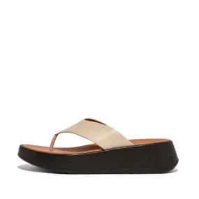 รองเท้าแตะแบบหูหนีบ ผู้หญิง รุ่น F-MODE LEATHER NEW FLATFORM TOE-POST SANDALS